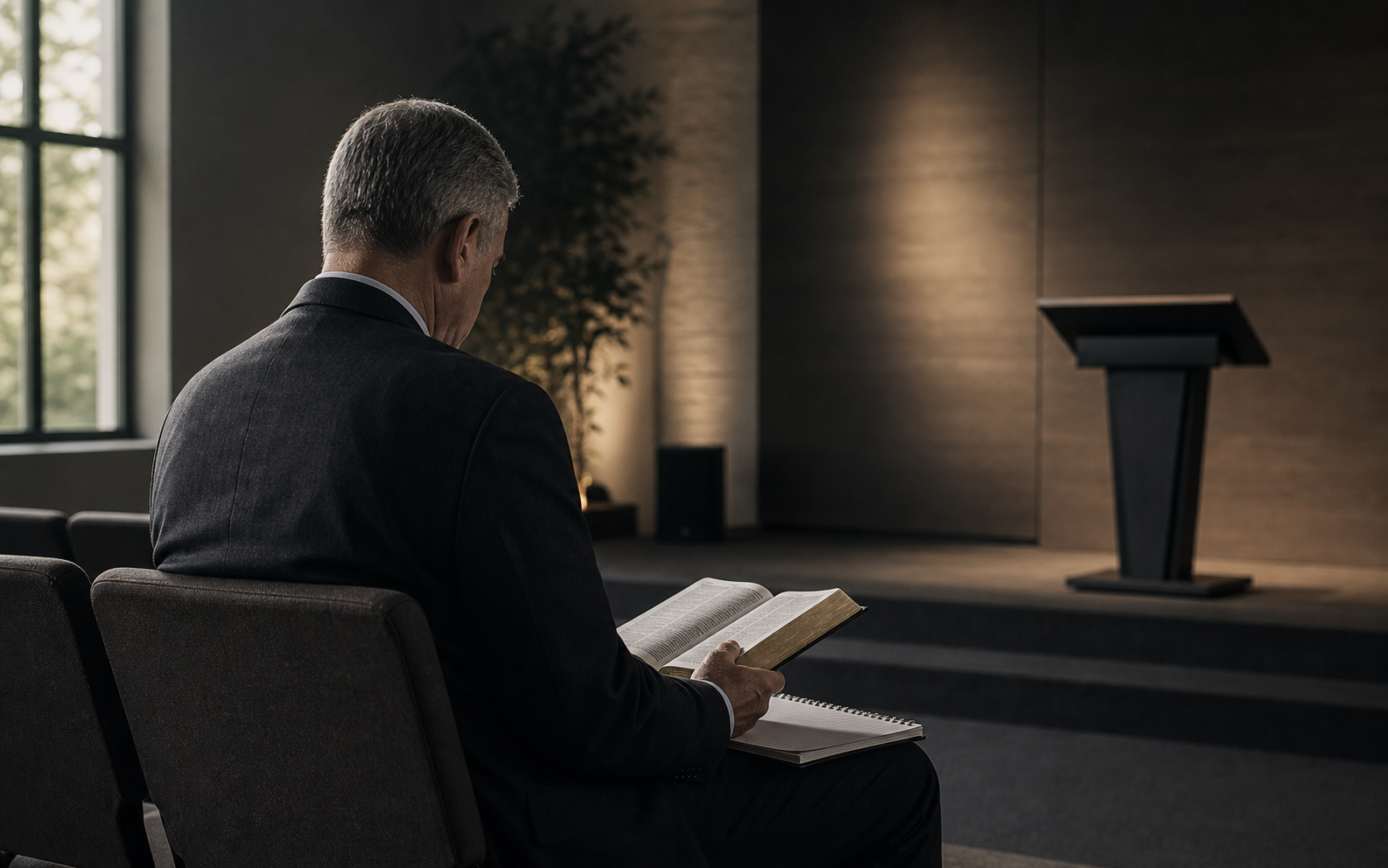 church elder reflecting on the challenges of ministry